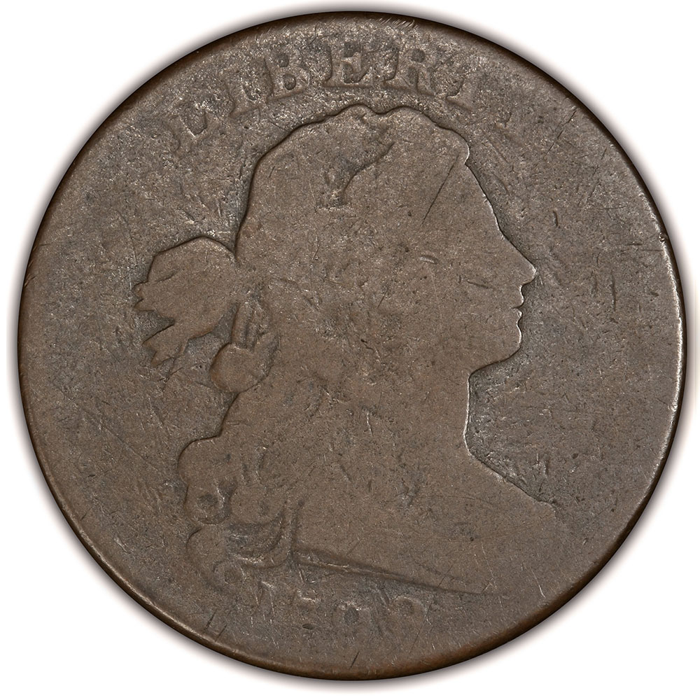1802 Draped Bust Large Cent AG3