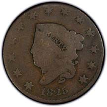1827 Coronet Head Large Cent G4