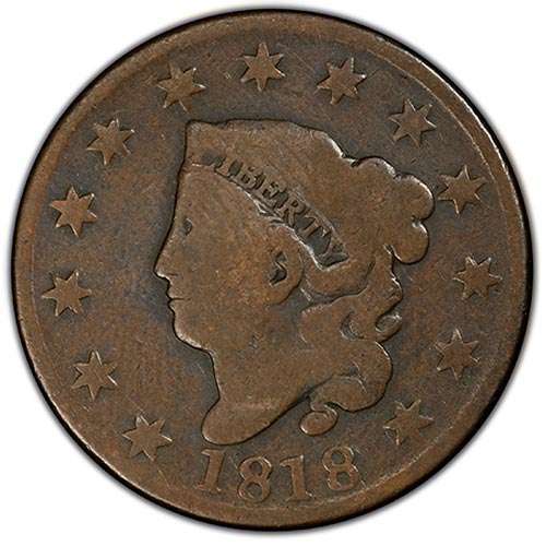 1827 Coronet Head Large Cent G6