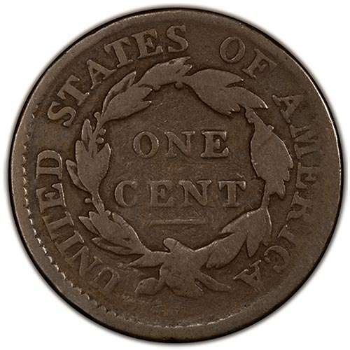 1827 Coronet Head Large Cent G6
