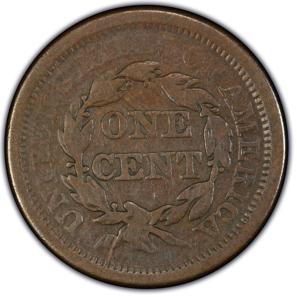 1847 Braided Hair Large Cent G4