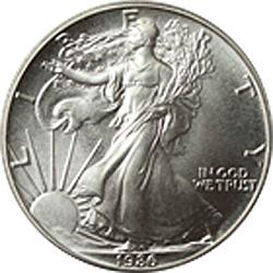 1986 UNC Silver Eagle