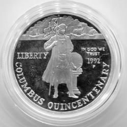 1992 Columbus 2 Coin Proof Set