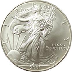 2001 UNC Silver Eagle