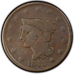 1840 Braided Hair Large Cent G4