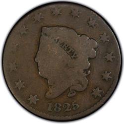 1828 Coronet Head Large Cent G4