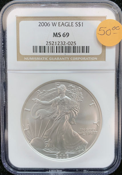 2006 W Silver Eagle NGC MS69
