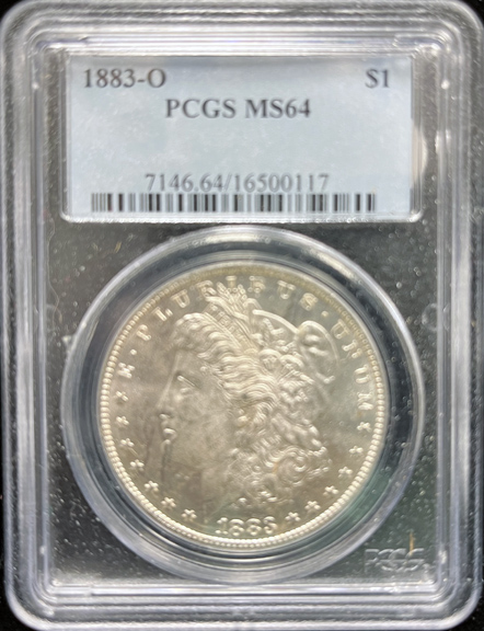 1883-O Morgan Dollar  PCGS MS64